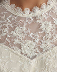 Chantilly Lace Peplum Midi Dress