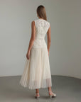 Chantilly Lace Peplum Midi Dress