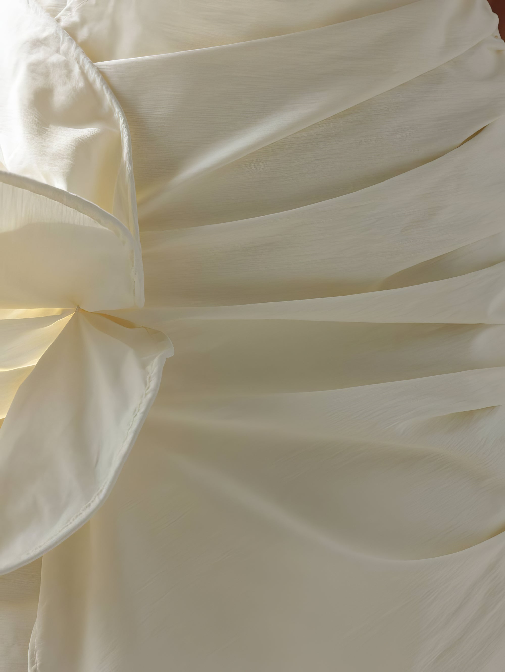 Sculptural Drape Detail White Mini Dress