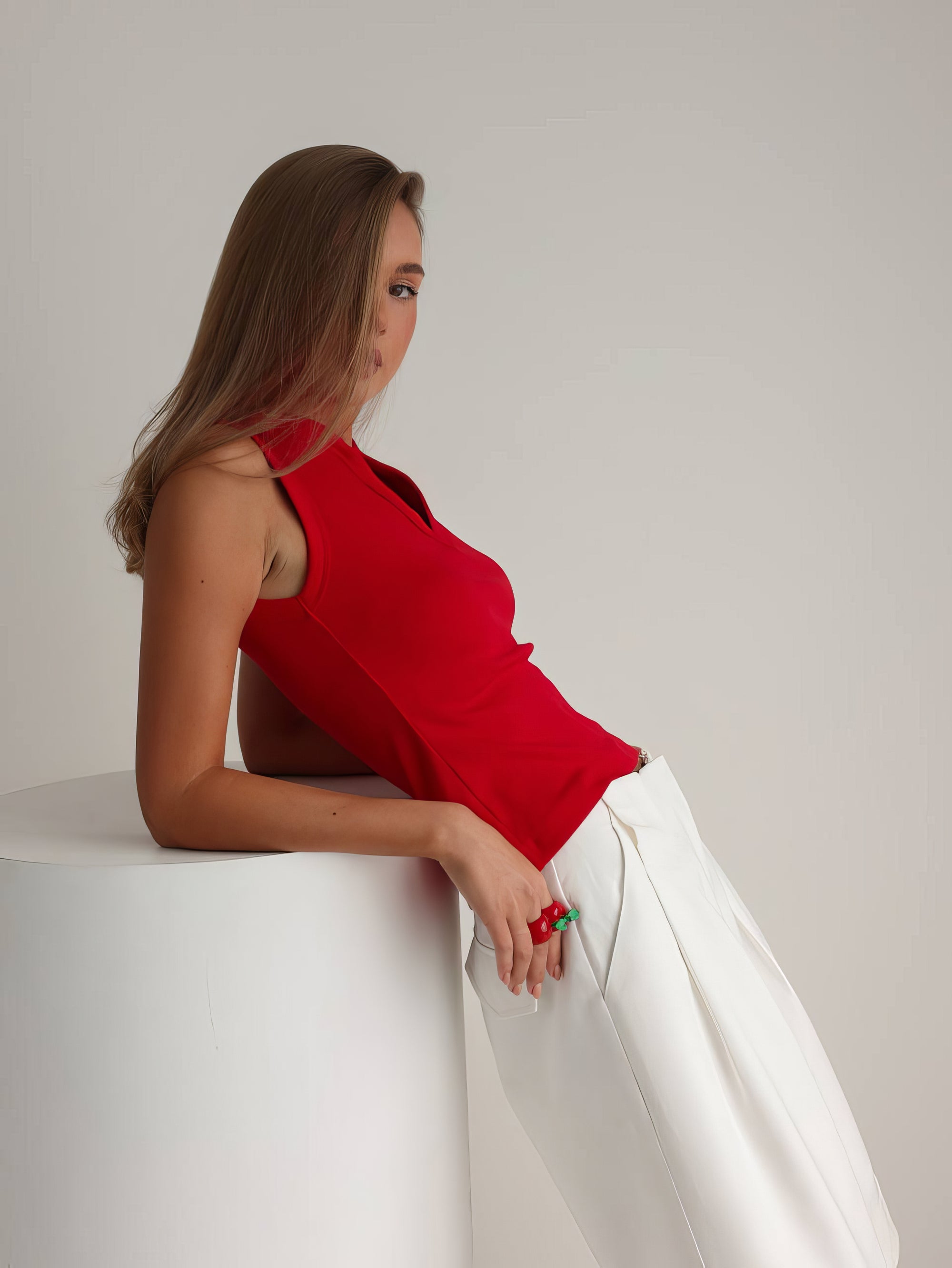 Fluid White Culotte Shorts