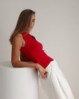 Fluid White Culotte Shorts