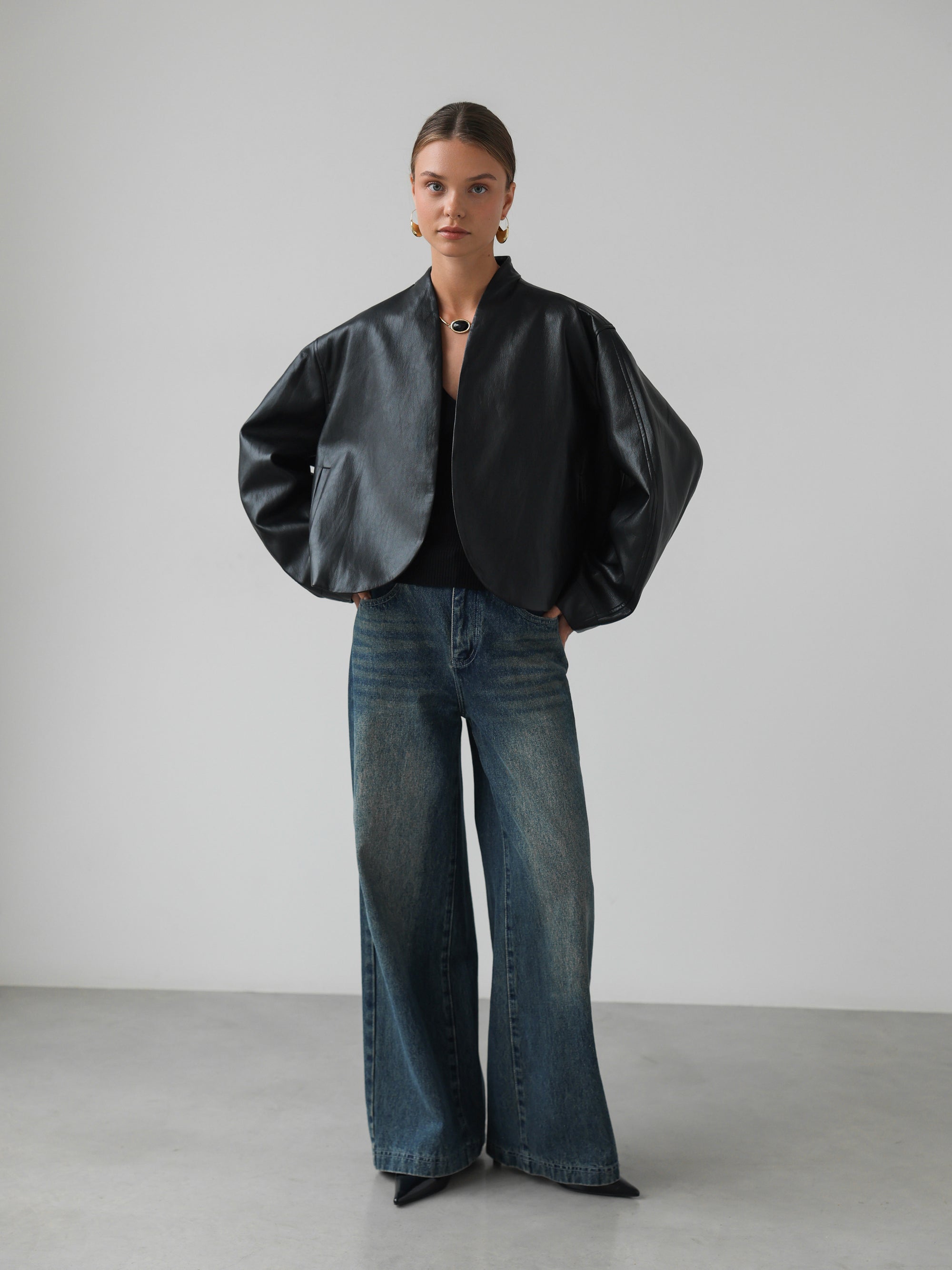 Midnight Fold Leather Jacket