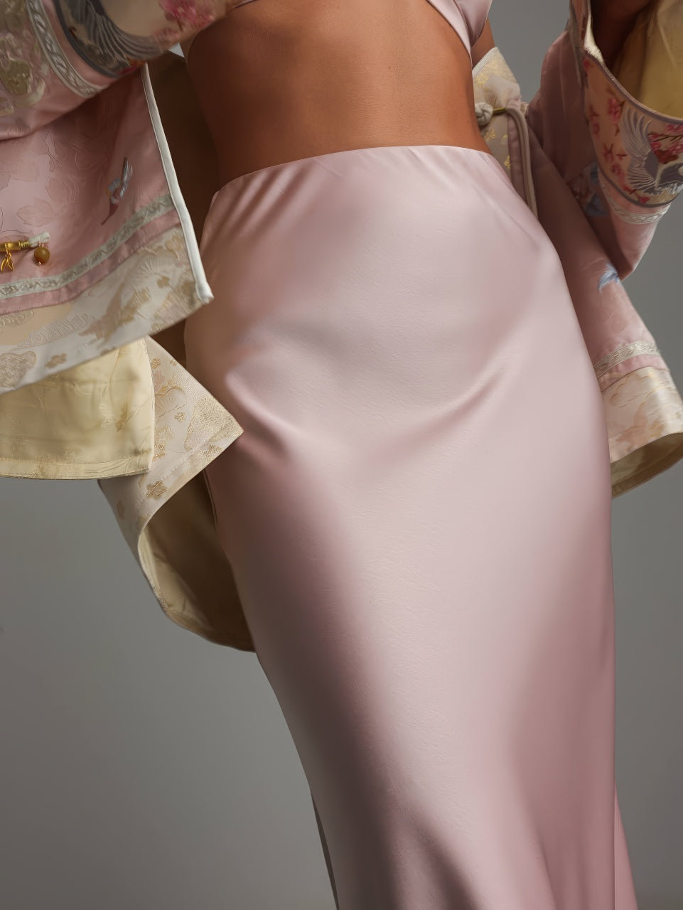 Satin Bias Skirt