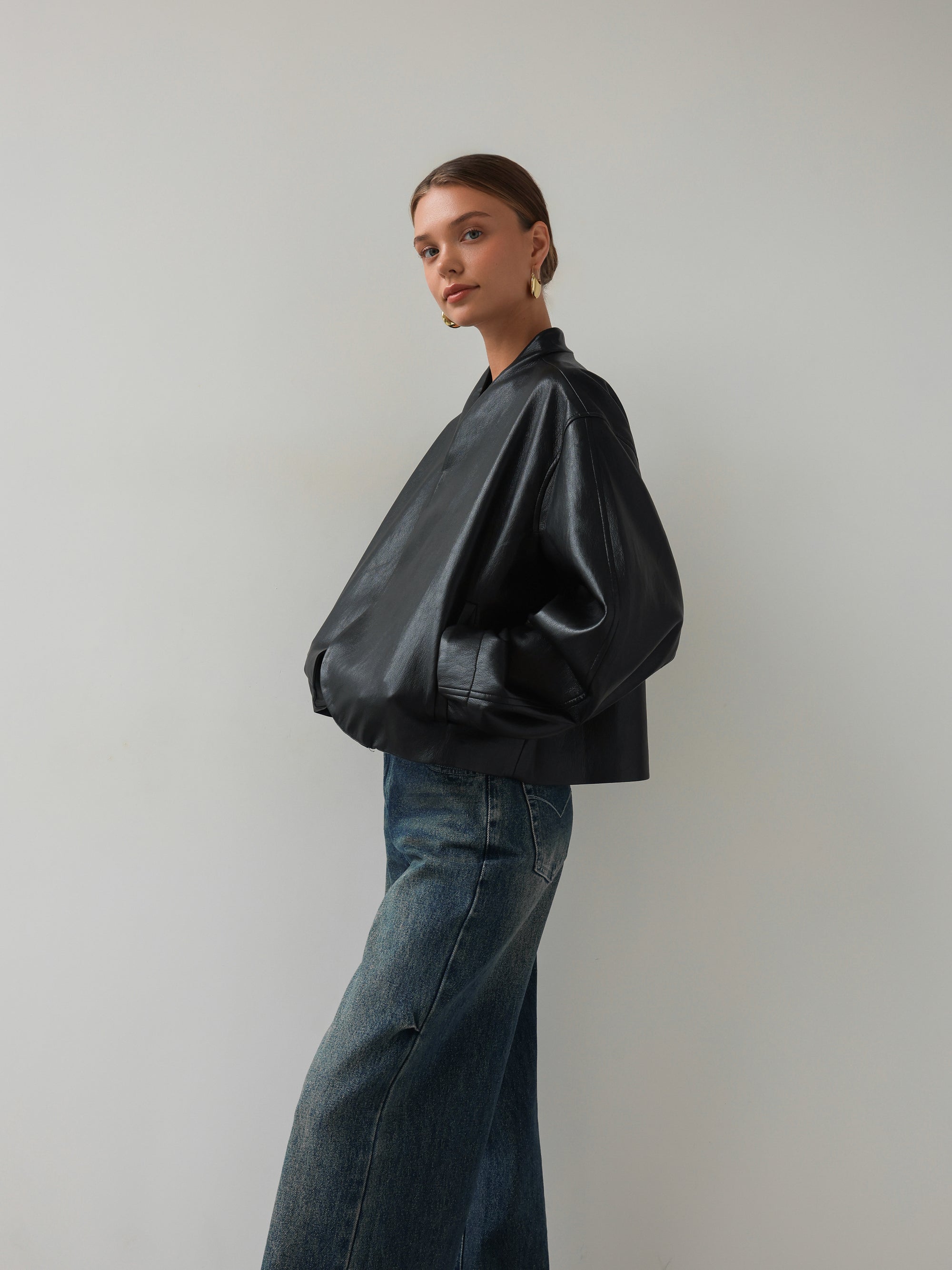 Midnight Fold Leather Jacket