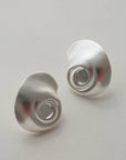 Silver Shell Elegance Earrings