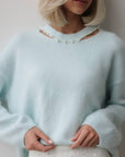 Misty Pearl Knit Sweater
