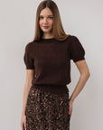 Mocha Glow Knit Top