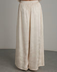 Jacquard Silk Palazzo Pants