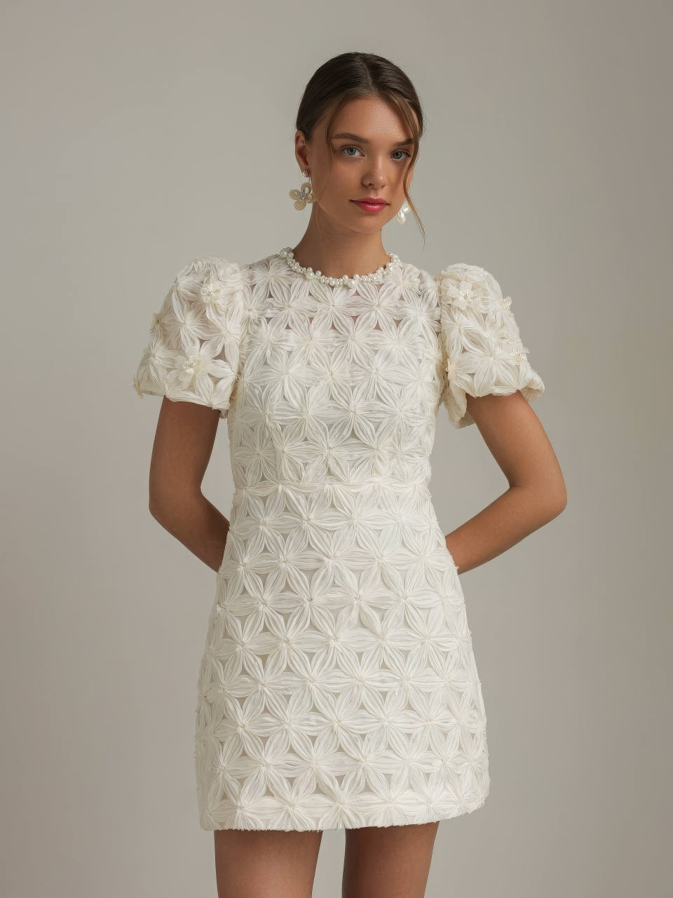 Fleur Textured Mini Dress