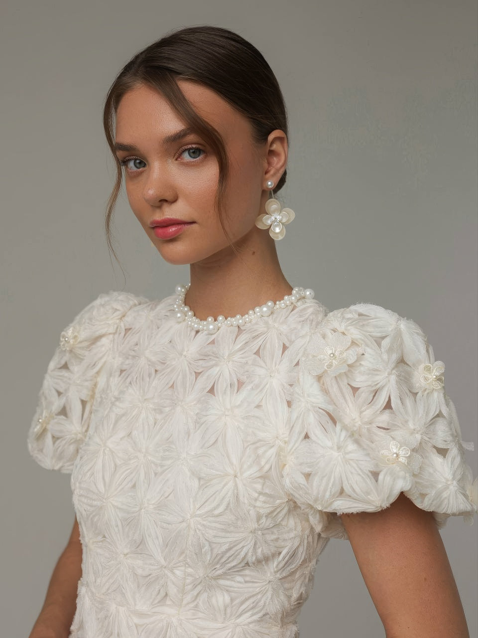Fleur Textured Mini Dress – GodBlessDress