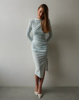 Mint Whisper Bow Dress