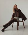 Cocoa Drape Knit