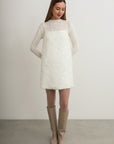 Frost Feather Mini Dress
