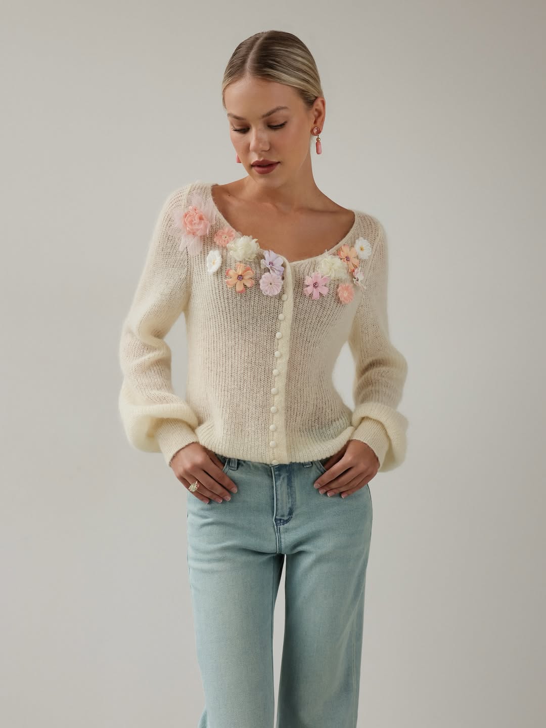 Pastel Bloom Sweater