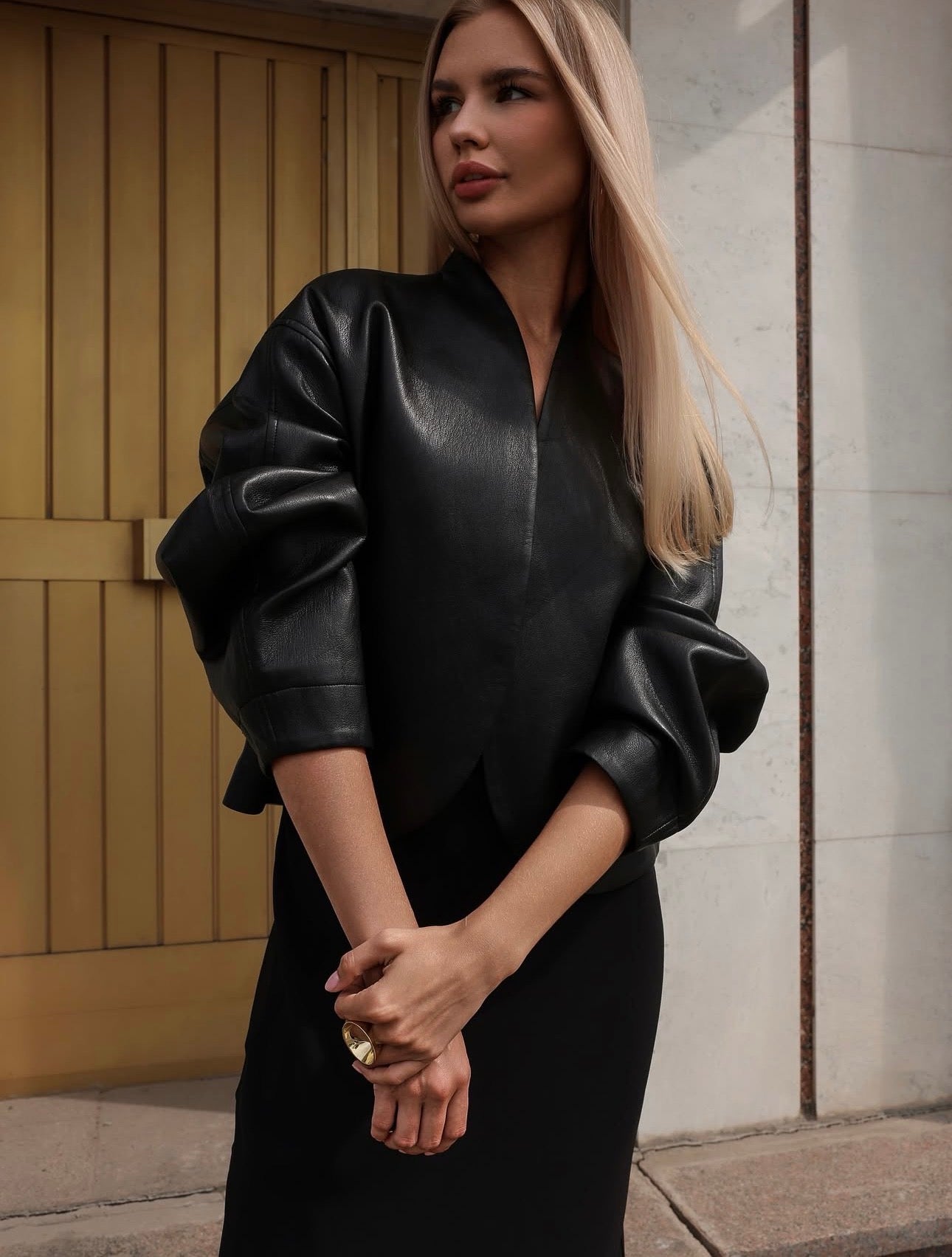 Midnight Fold Leather Jacket