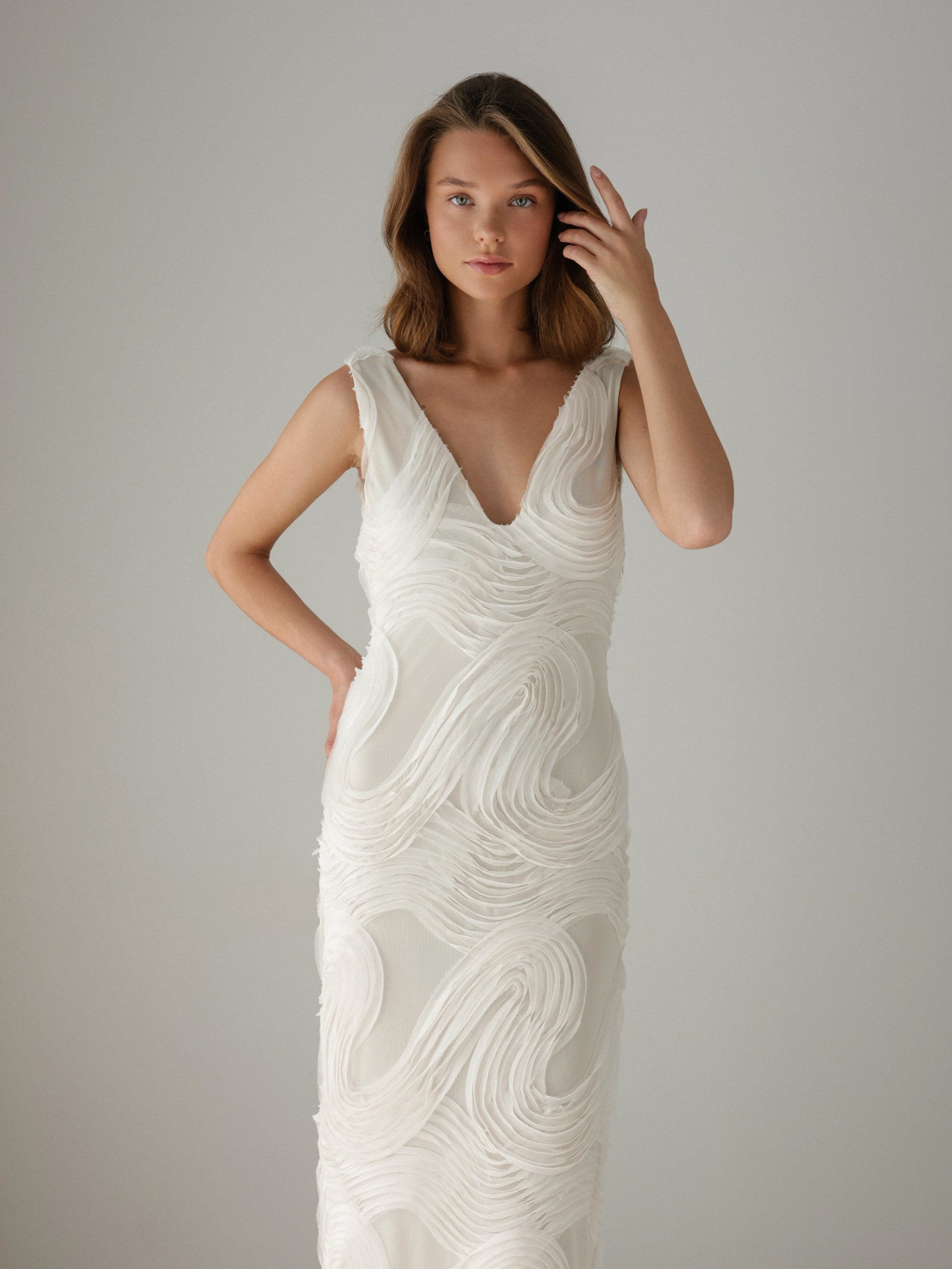 Sculptural Art-Déco Dress