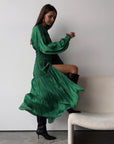 Emerald Cascade Dress