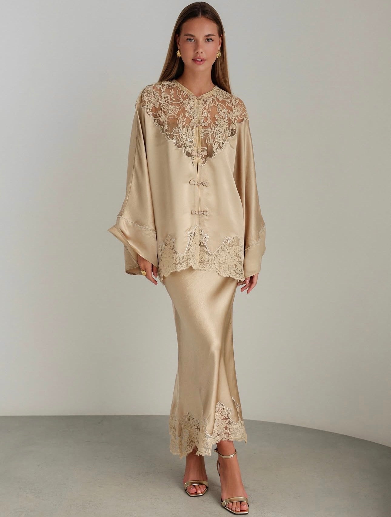 Golden Silk Kimono
