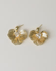 Golden Orchid Earrings
