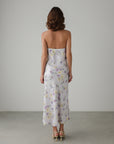 Floral Drape Slip Dress