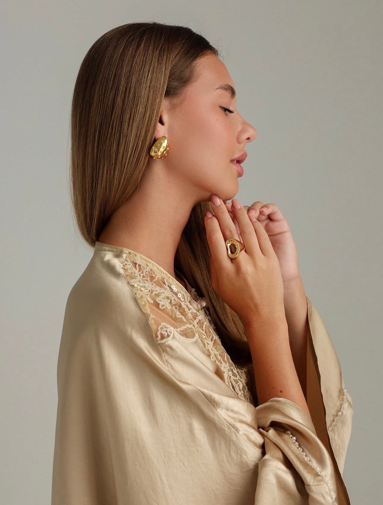 Golden Silk Kimono