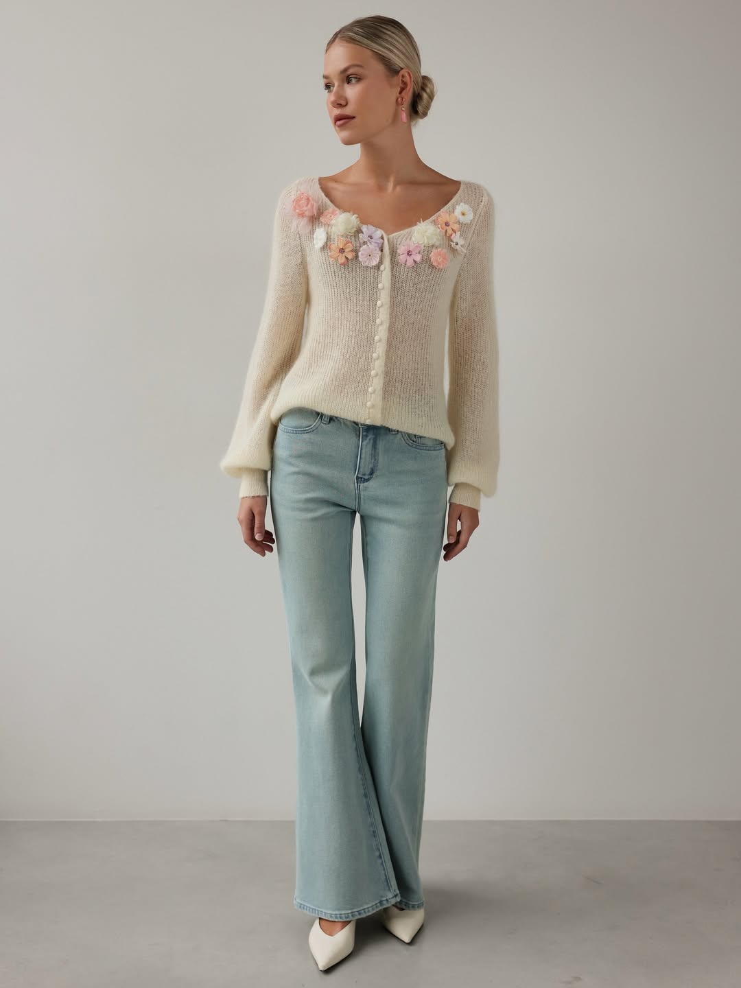 Pastel Bloom Sweater