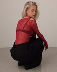 Scarlet Veil Lace Top