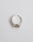 Silver Taupe Knot Ring