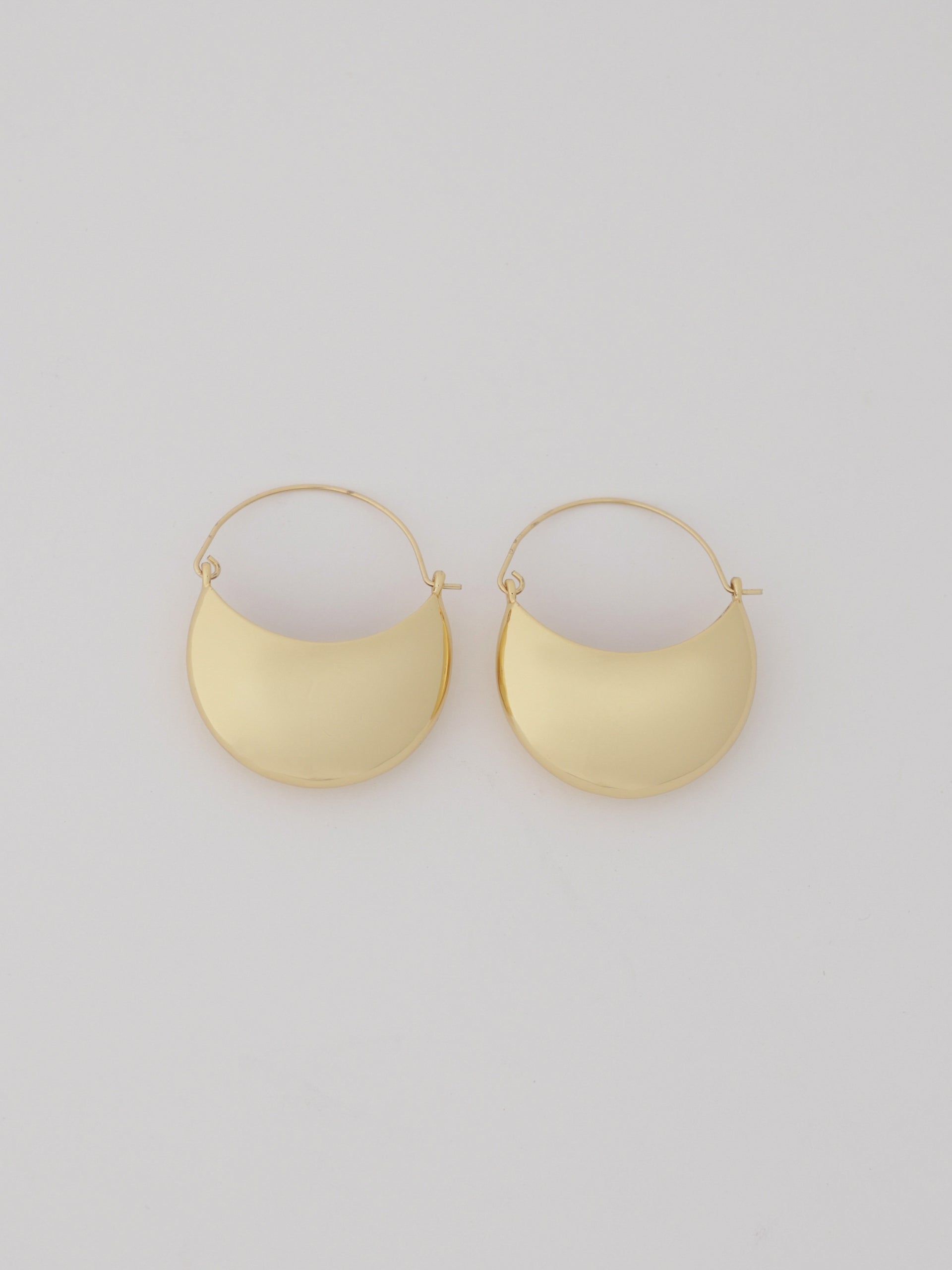 Golden Crescent Earrings