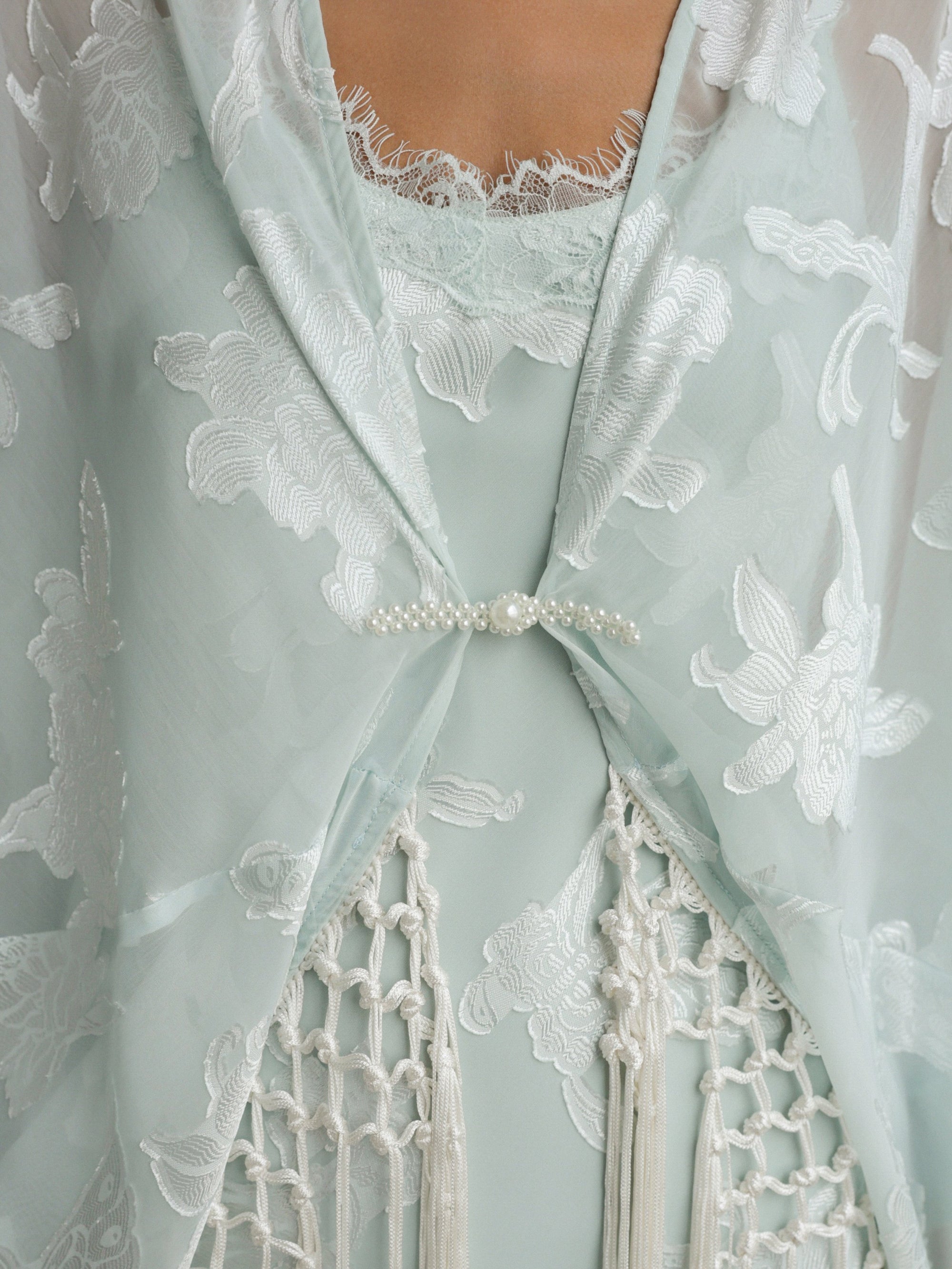 Whispering Mint Kimono