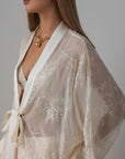 Sequin Satin Kimono