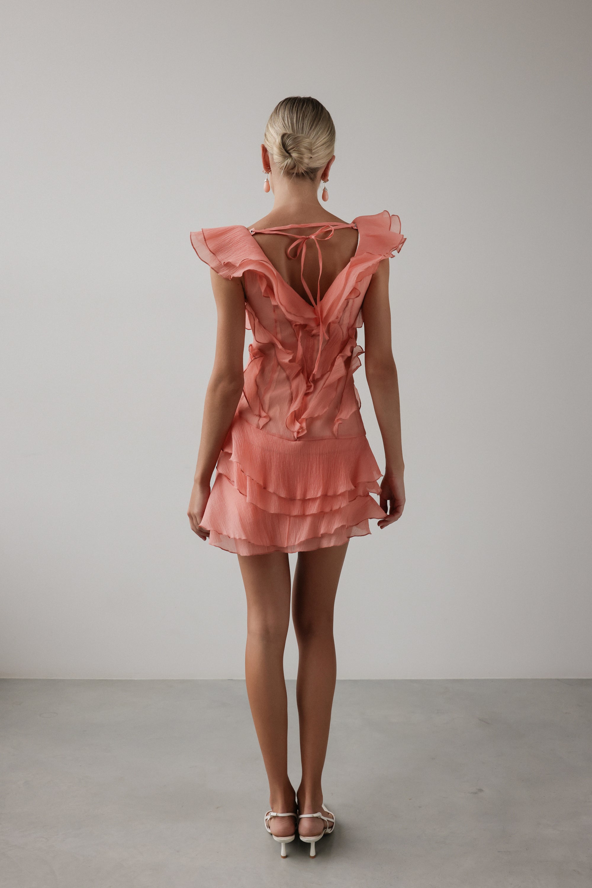 Coral Bloom Dress