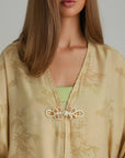 Falling Petals Embroidered Slip Dress