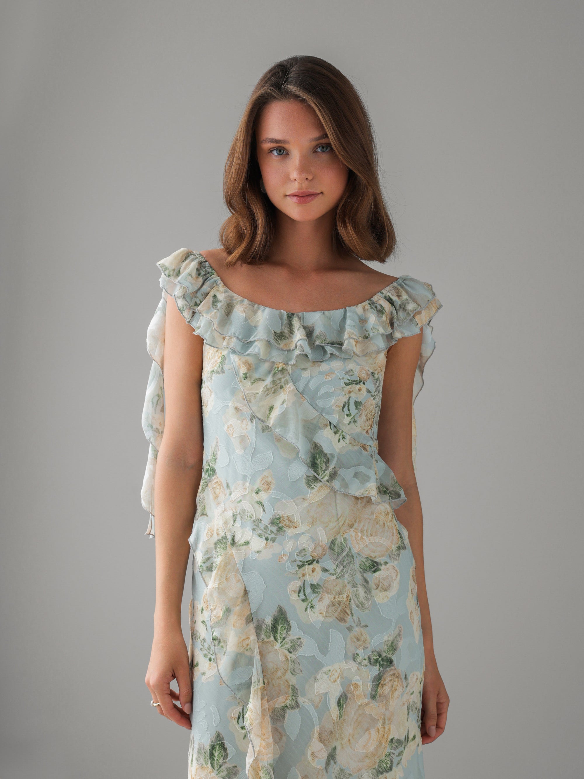Floral Watercolor Dress