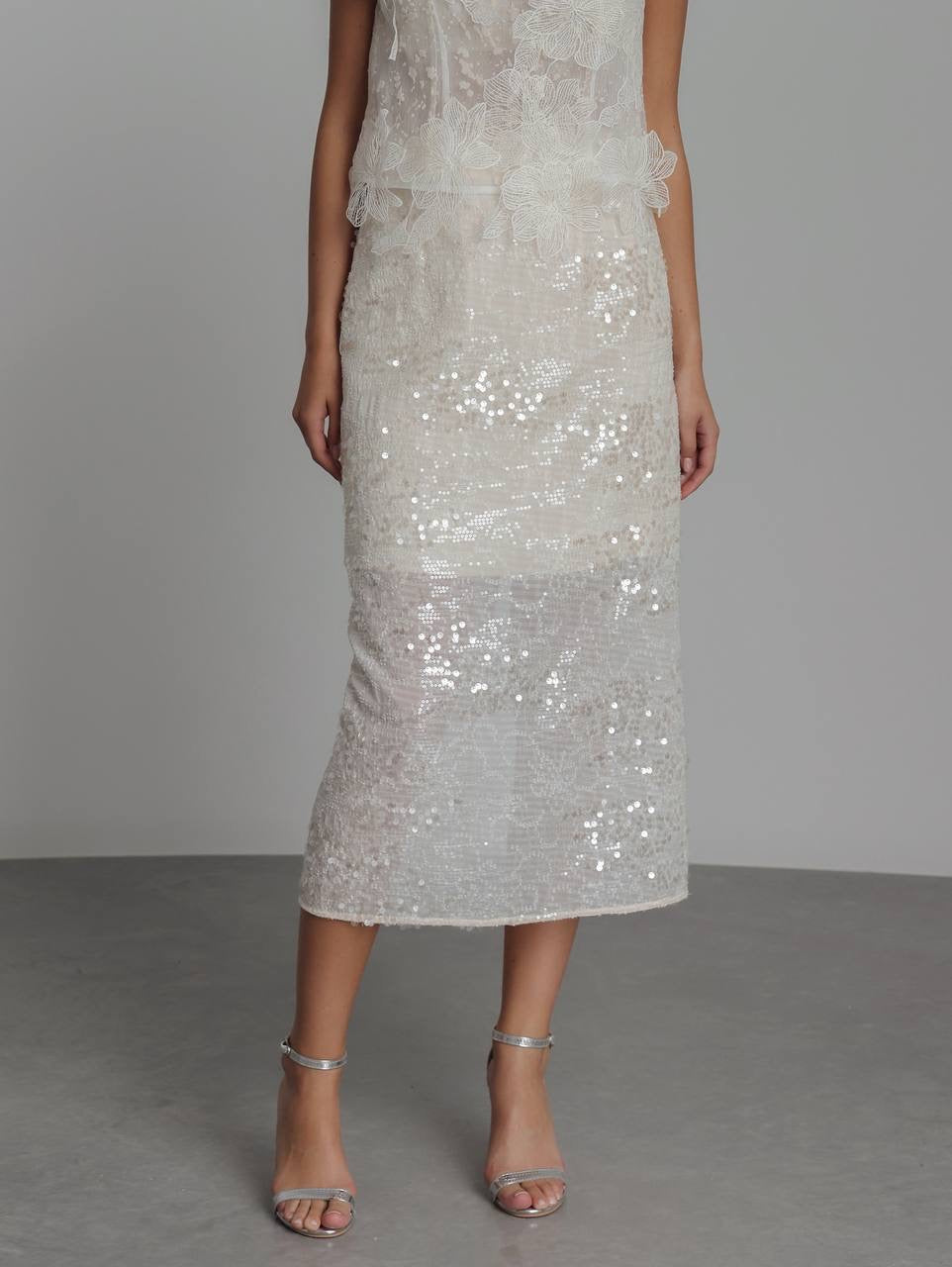 Delicately Embroidered Lace Blouse