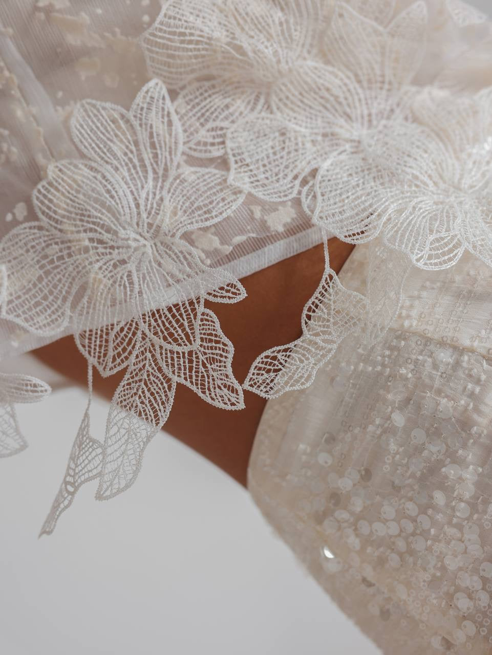 Delicately Embroidered Lace Blouse