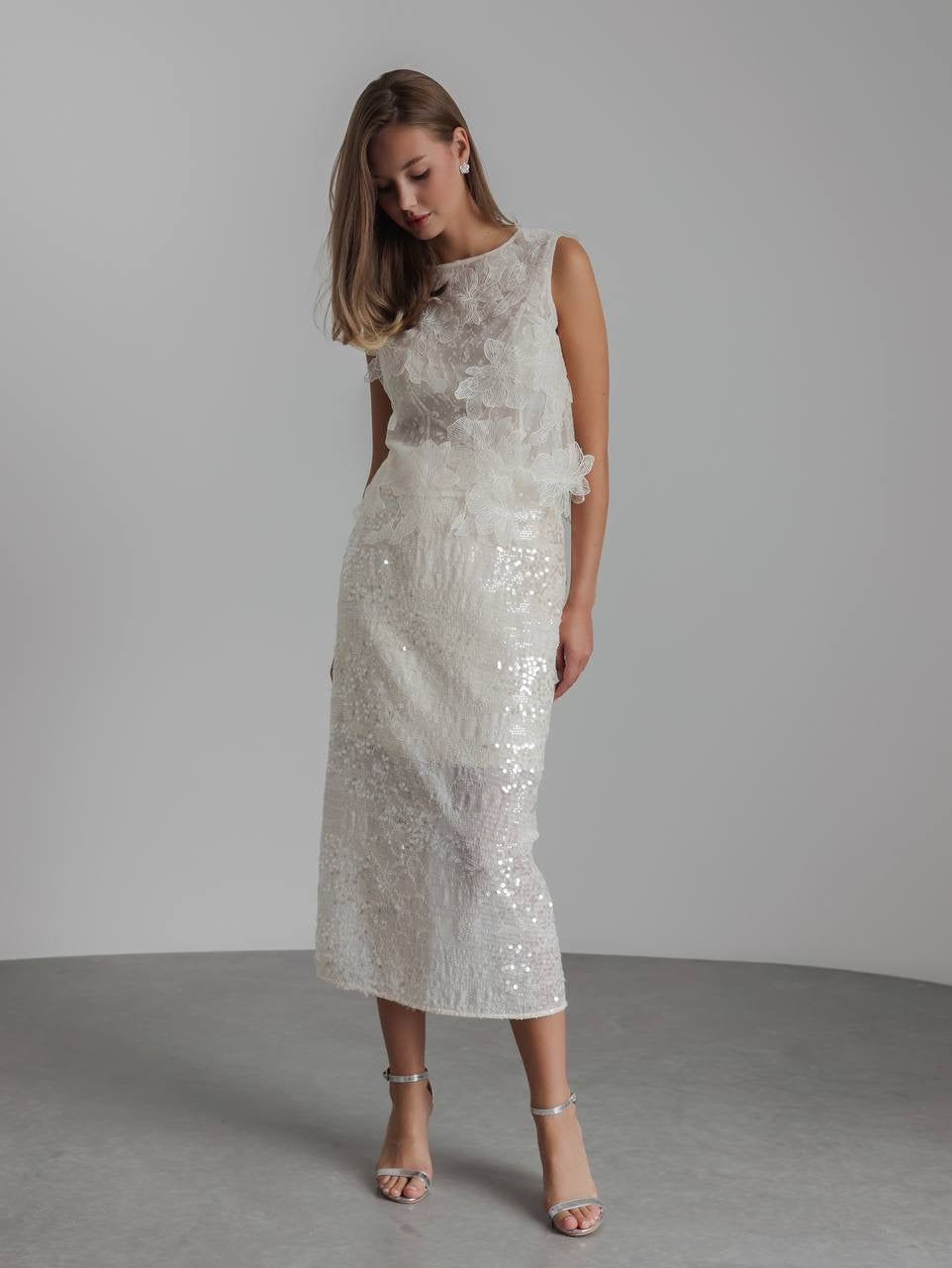 Delicately Embroidered Lace Blouse