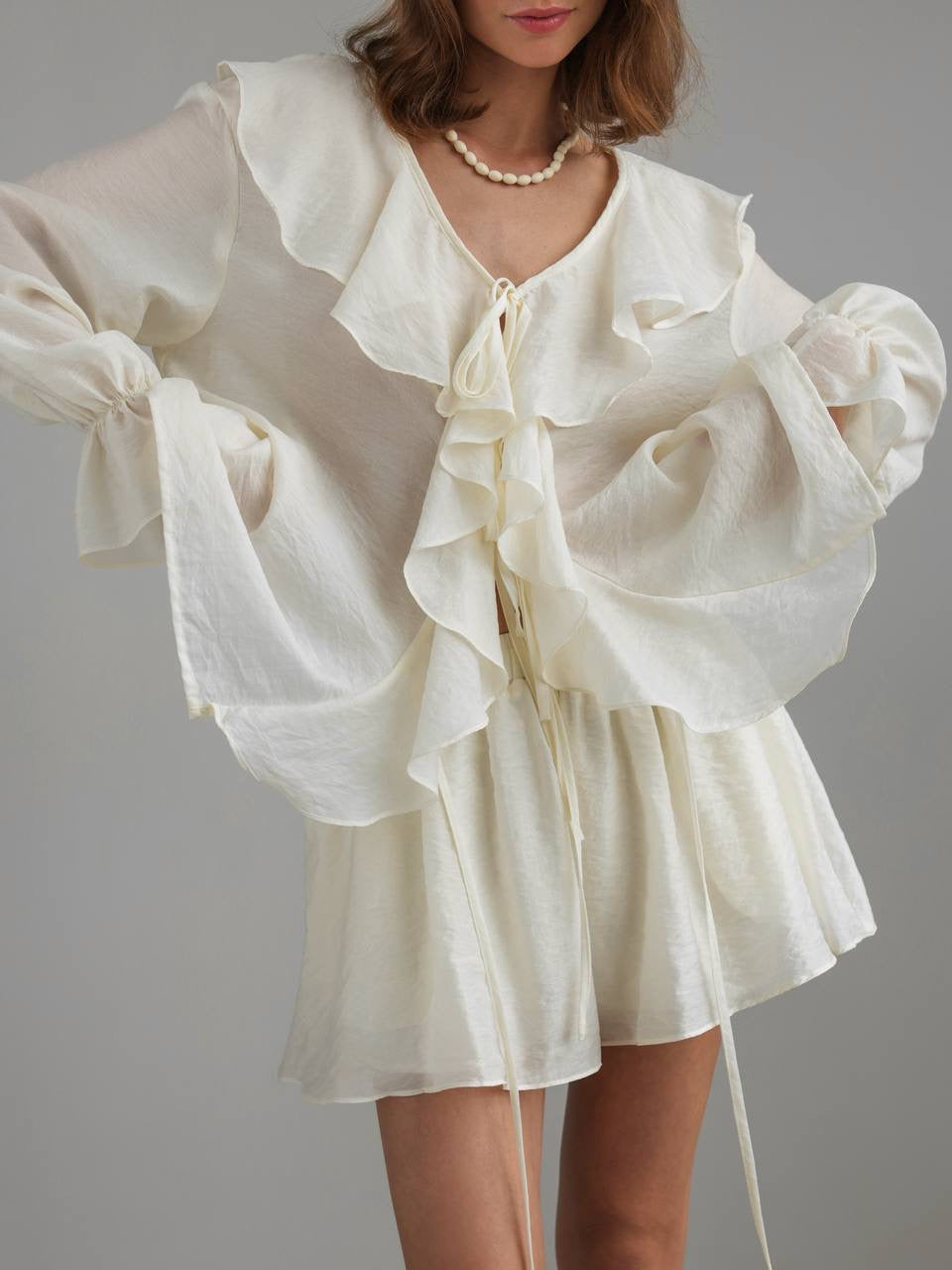 Cream Breeze Linen Set