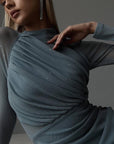 Celeste Mesh Midi Dress