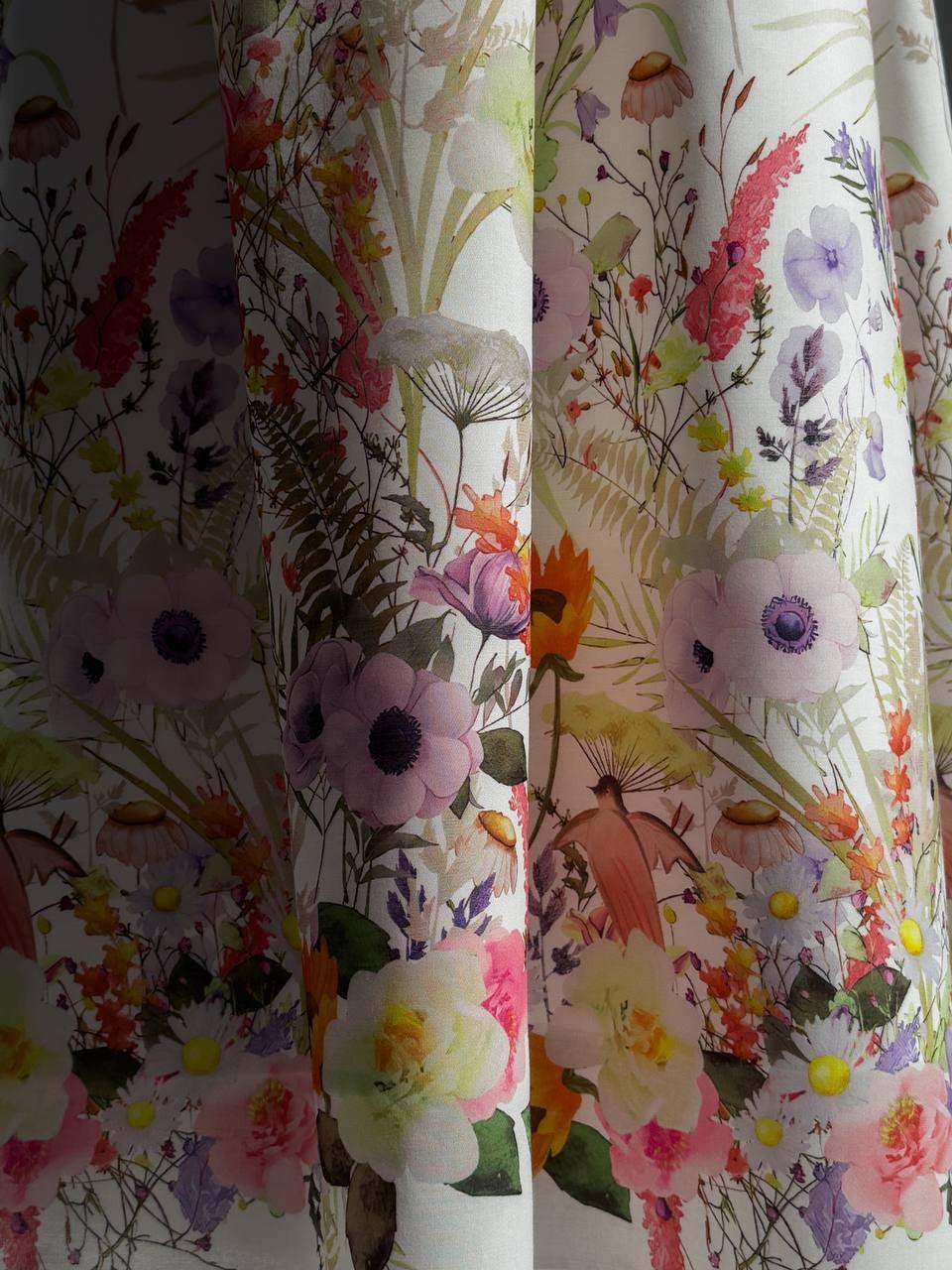 White Floral Maxi Dress.