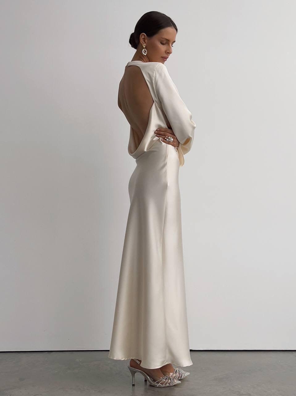 maxi silk dresses Elegant Silk Maxi Dress