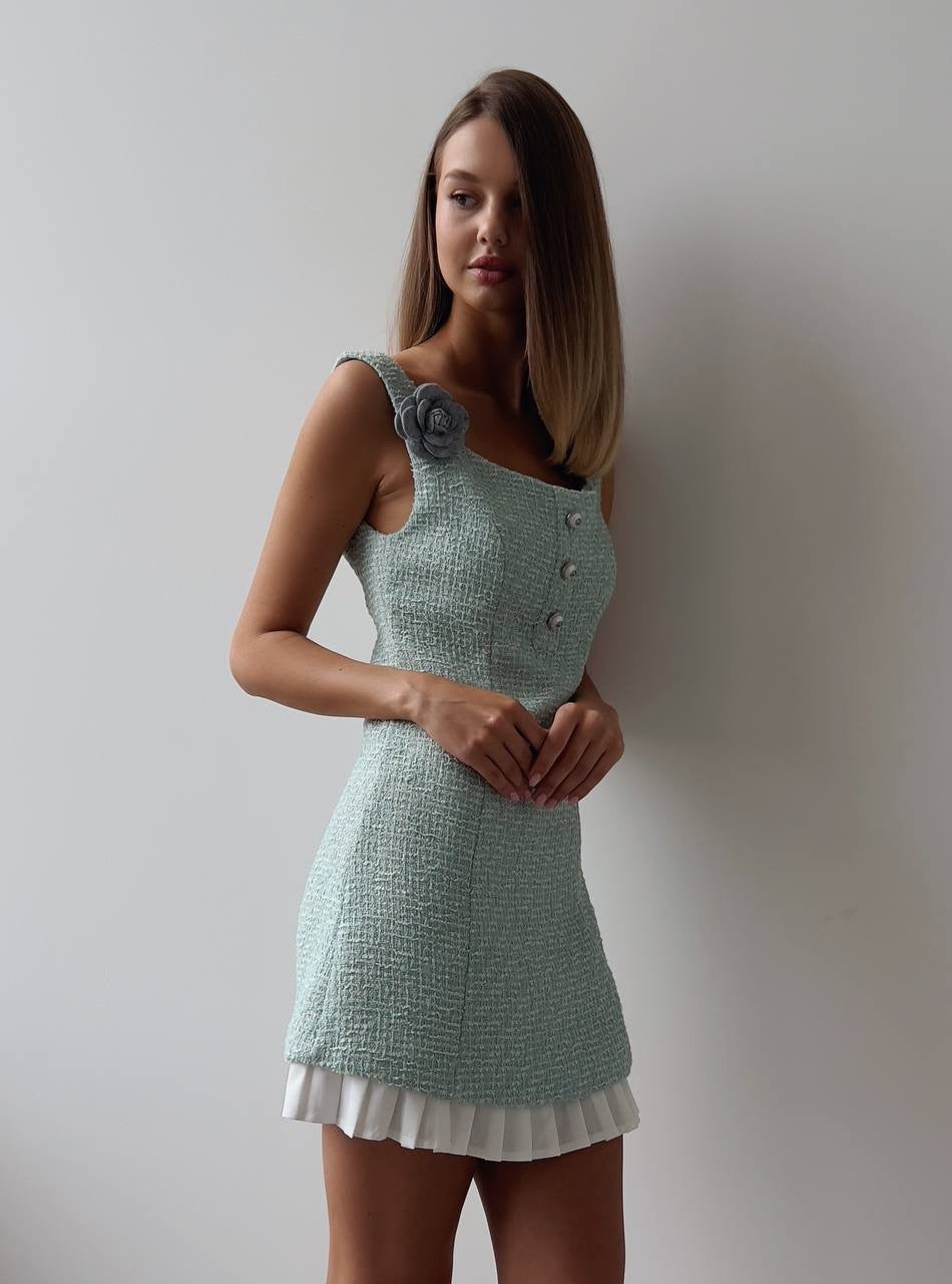 Elegant Mint Mini Dress