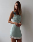 Elegantes mintgrünes Minikleid