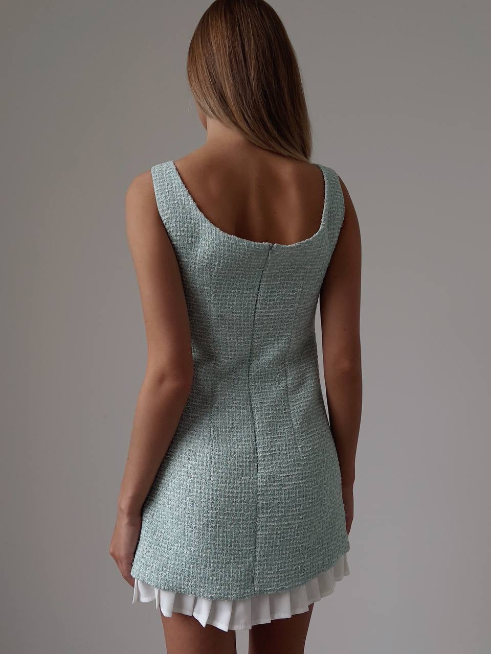 Elegant Mint Mini Dress