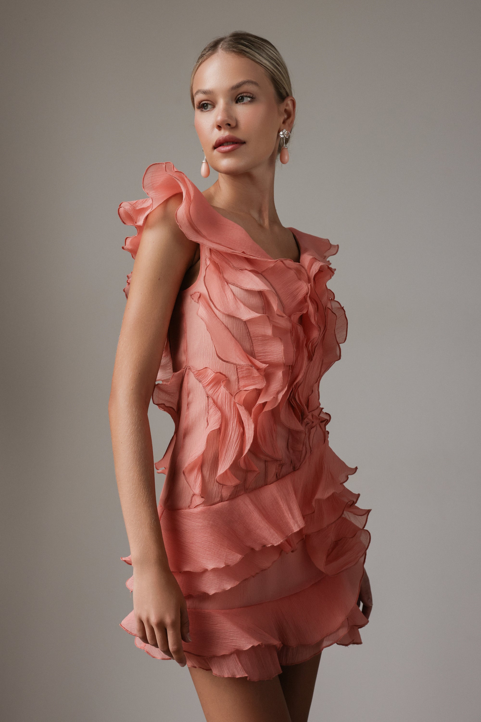Coral Bloom Dress
