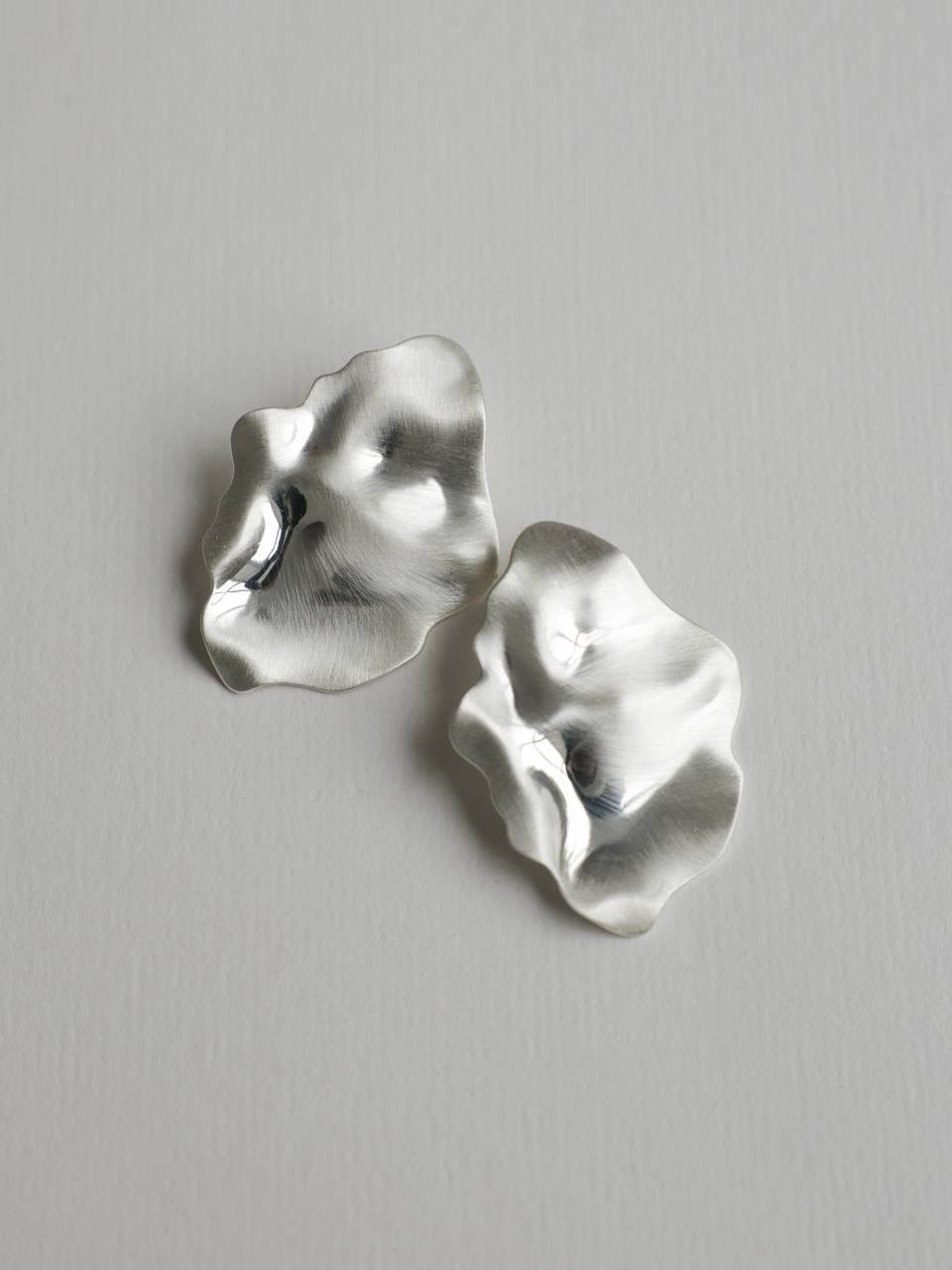 Silver Wave Earrings