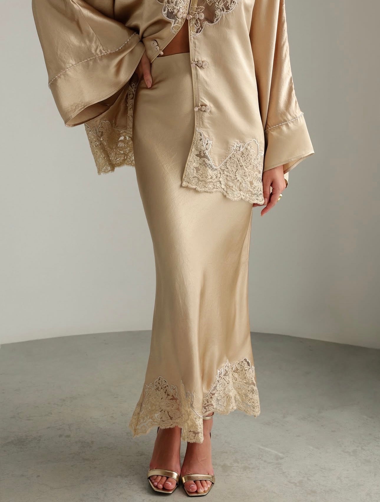Golden Silk Kimono