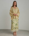 Falling Petals Embroidered Slip Dress