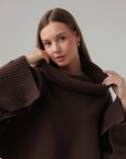 Cocoa Drape Knit
