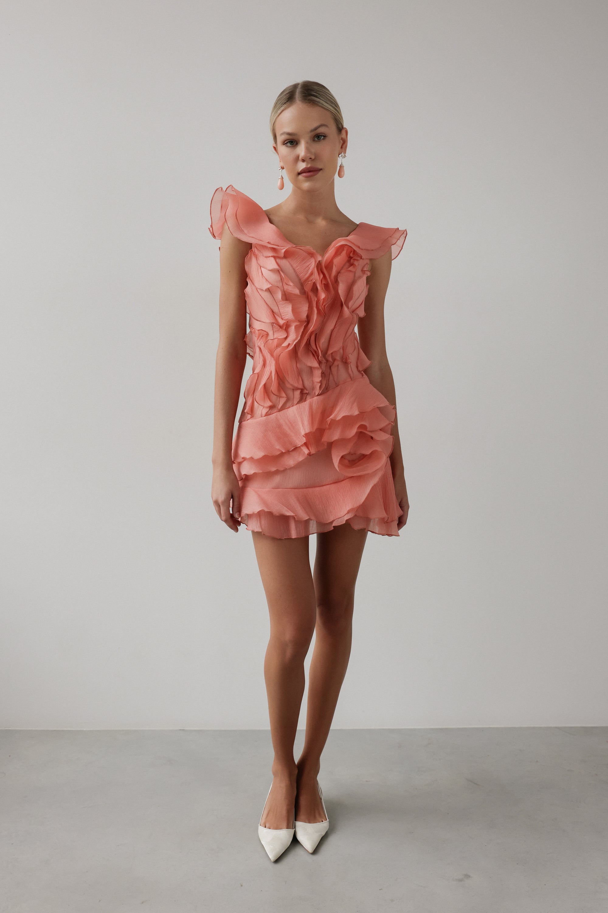 Coral Bloom Dress